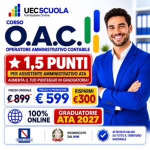 Corso OAC - Operatore Amministrativo Contabile | Formazione per il Personale ATA