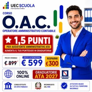 Home 7 Corso OAC - Operatore Amministrativo Contabile | Formazione per il Personale ATA