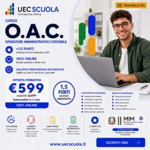 Corso OAC - Operatore Amministrativo Contabile | Formazione per il Personale ATA