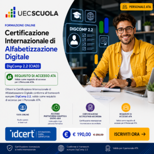 Certificazione Internazionale di Alfabetizzazione Digitale IDCERT DigComp 2.2 Accredia