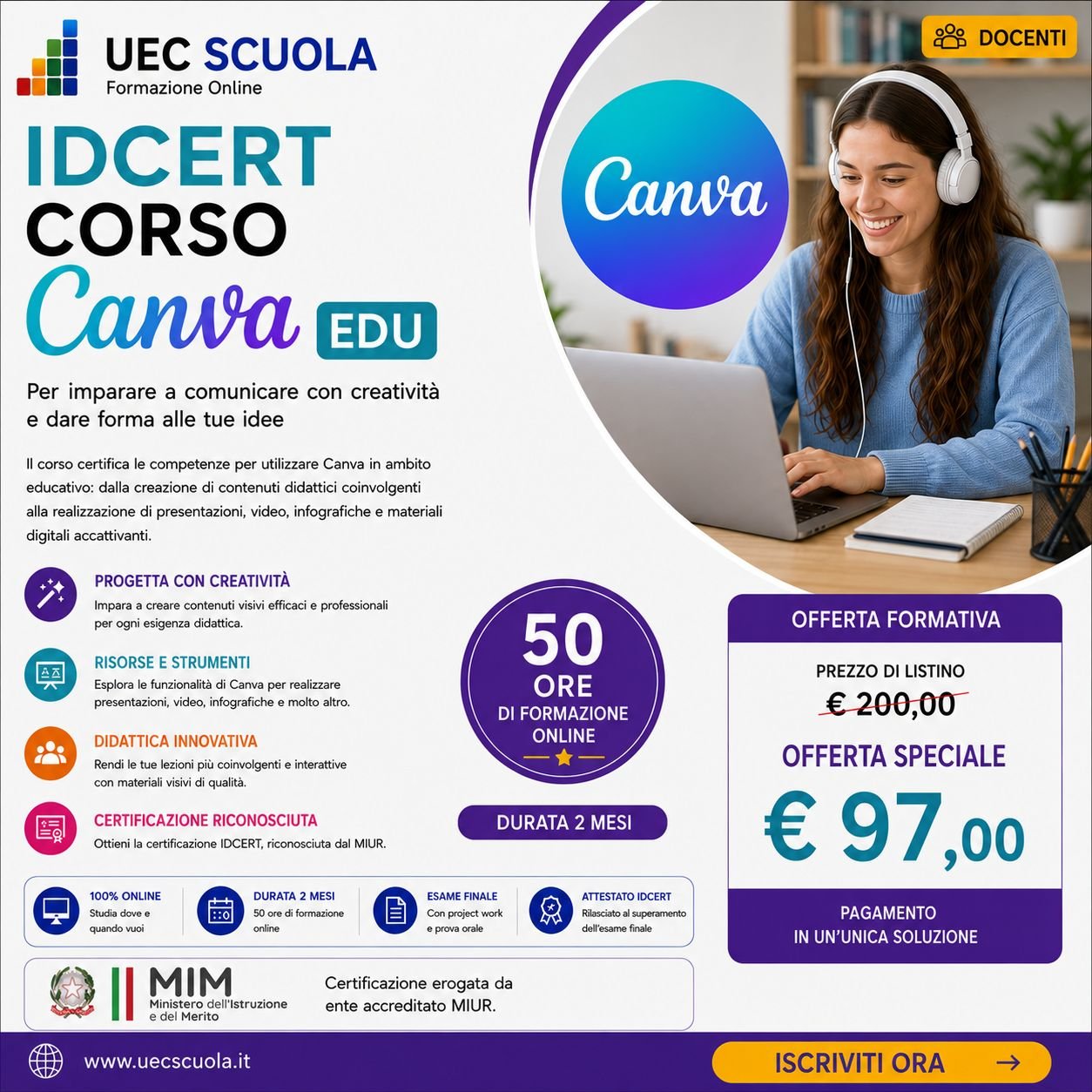 Corso Canva Edu IDCERT per Docenti 1 Corso Canva Edu IDCERT per Docenti