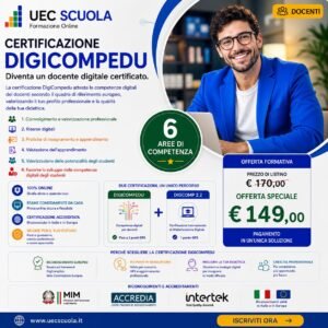 Certificazione DigCompEdu | 2 Punti GPS 2026