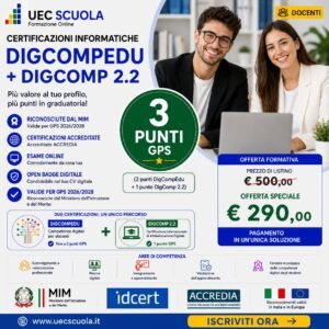 Certificazioni Informatiche GPS 2026 IDCERT Accredia | Fino a 3 Punti GPS