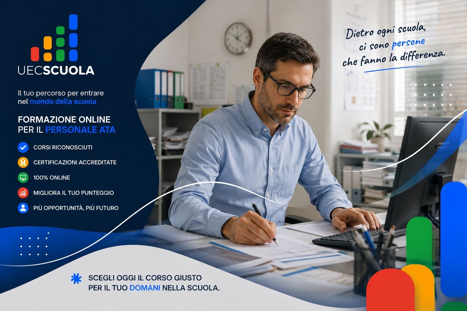 Corsi Personale Assistente Amministrativo ATA 2027 - Riconosciuti MIUR - UEC Scuola