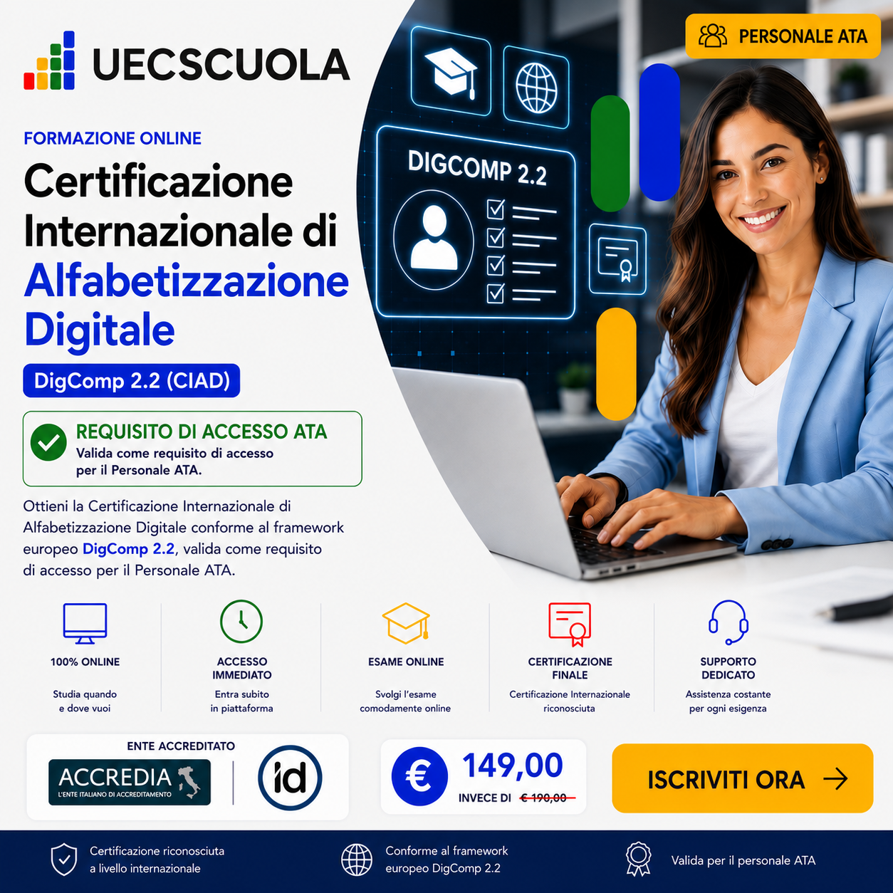 Certificazione Internazionale di Alfabetizzazione Digitale DigComp 2.2 Intertek (CIAD) 1 Certificazione Internazionale di Alfabetizzazione Digitale DigComp 2.2 Intertek (CIAD)