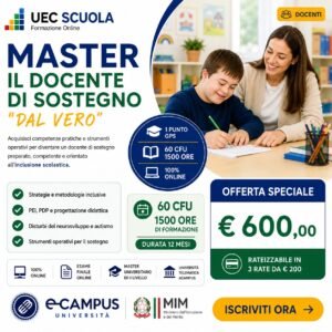 Master Il Docente di Sostegno dal Vero eCampus | 60 CFU