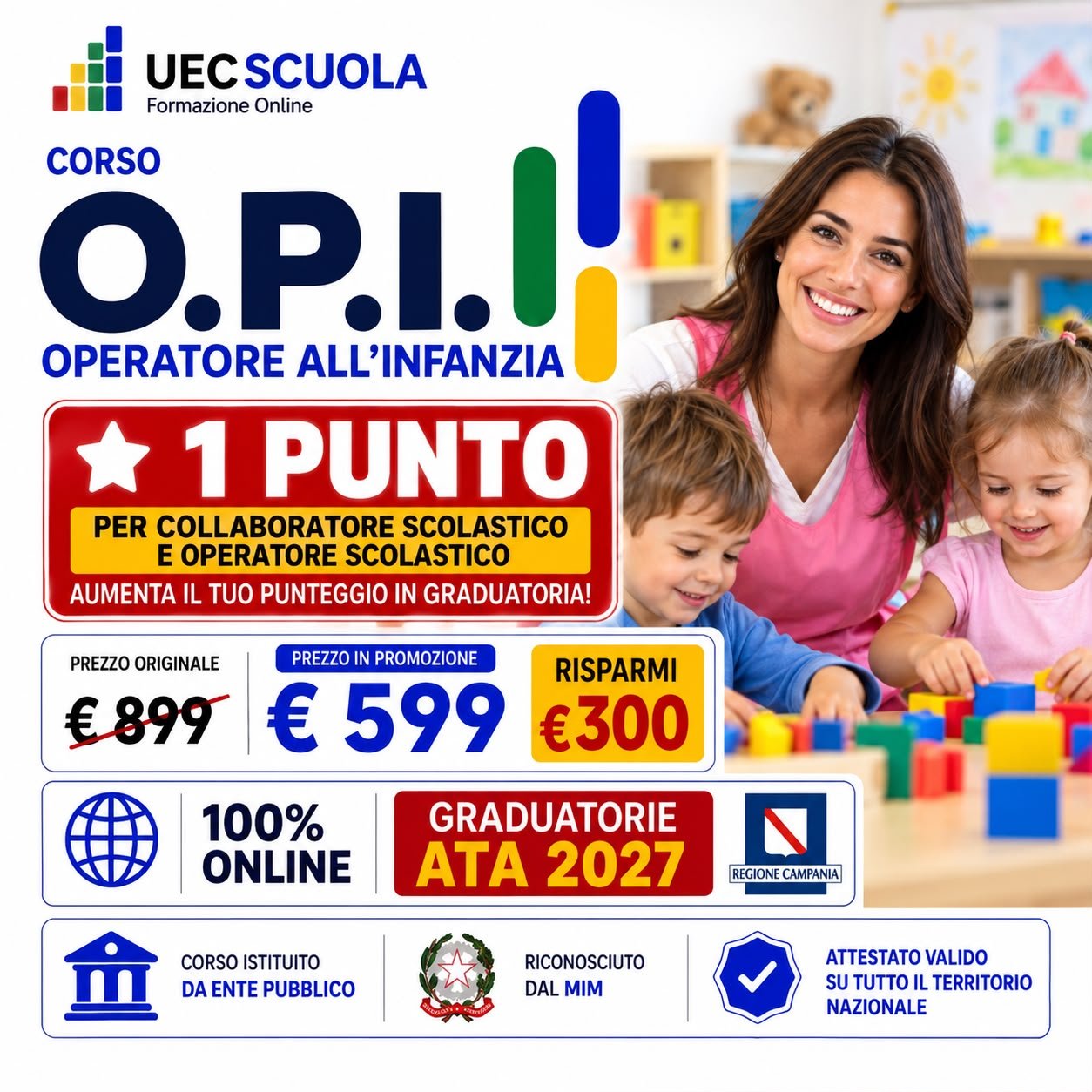 Operatore dell'infanzia (O.P.I.) | Formazione per il Personale ATA 1 Operatore dell'infanzia (O.P.I.) | Formazione per il Personale ATA